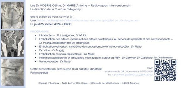 programme conférence radiologie interventionnelle